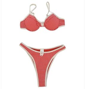 [NWT] Strawberry Milk Mob Red Gingham Bikini Bottoms
